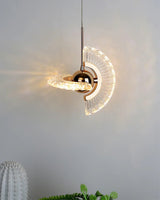 Sora Orbit Brass Pendant Light, detail view 6