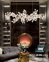 Elara Pine Glass Chandelier, detail view 18