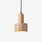 Alden Morrow Travertine Pendant Light by Maison Velume