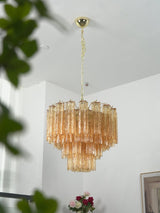 Aster Moss Glass Chandelier, detail view 13