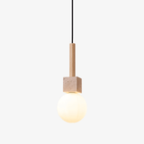Oriel Drift Travertine Pendant Light by Maison Velume