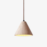Seren Linden Travertine Pendant Light by Maison Velume