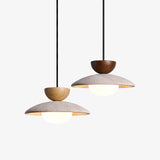 Cora Halo Travertine Pendant Light