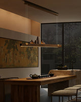 Tarin Opal Wood Pendant Light, detail view 13