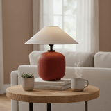 Aster Rain Fabric Table Lamp, detail view 2