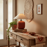 Aster Rain Fabric Table Lamp, detail view 4