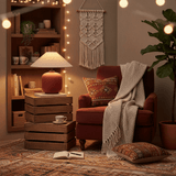 Aster Rain Fabric Table Lamp, detail view 5