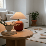 Aster Rain Fabric Table Lamp, detail view 8