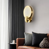 Avel Glow Alabaster Wall Light, detail view 2