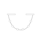 Avel Wave Acrylic Pendant Light, detail view 40