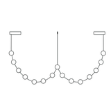 Avel Wave Acrylic Pendant Light, detail view 45