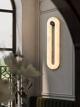 Aven Rose Alabaster Wall Light, detail view 2