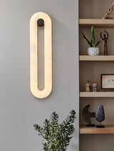 Aven Rose Alabaster Wall Light, detail view 4