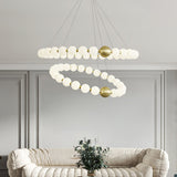 Clara Rain Acrylic Chandelier, detail view 2