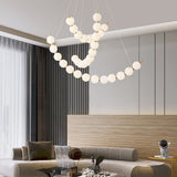 Clara Rain Acrylic Chandelier, detail view 5