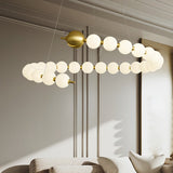 Clara Rain Acrylic Chandelier, detail view 6