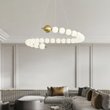 Clara Rain Acrylic Chandelier, detail view 7
