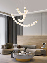 Clara Rain Acrylic Chandelier, detail view 8