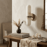 Cora Iris Alabaster Wall Light, detail view 4