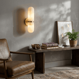 Cora Iris Alabaster Wall Light, detail view 9