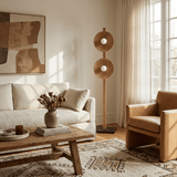 Cora Linden Marble Floor Lamp, detail view 4