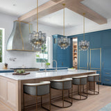 Corin Field Glass Chandelier, detail view 2