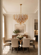 Corin Field Glass Chandelier, detail view 3