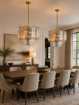 Corin Field Glass Chandelier, detail view 4