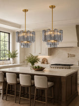 Corin Field Glass Chandelier, detail view 5