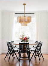 Corin Field Glass Chandelier, detail view 6