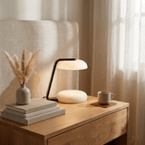Corin Iris Alabaster Table Lamp, detail view 2