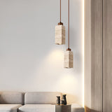 Corin Silva Travertine Pendant Light, detail view 4