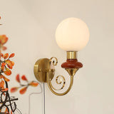 Dalia Hearth Glass Wall Light, detail view 3