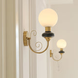 Dalia Hearth Glass Wall Light, detail view 7
