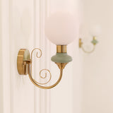 Dalia Hearth Glass Wall Light, detail view 10