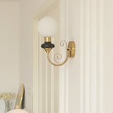 Dalia Hearth Glass Wall Light, detail view 15