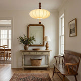 Dalia Reed Fabric Pendant Light, detail view 4