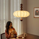 Dalia Reed Fabric Pendant Light, detail view 7