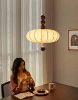 Dalia Reed Fabric Pendant Light, detail view 9