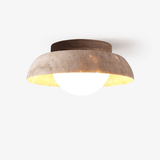 Eden Haven Travertine Ceiling Light by Maison Velume