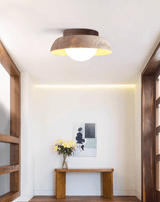 Eden Haven Travertine Ceiling Light, detail view 6