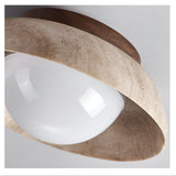 Eden Haven Travertine Ceiling Light, detail view 9