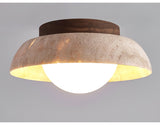 Eden Haven Travertine Ceiling Light, detail view 10