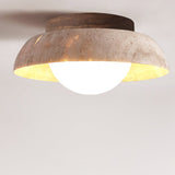 Eden Haven Travertine Ceiling Light, detail view 13