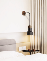 Elara Veil Travertine Wall Light, detail view 2