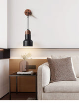 Elara Veil Travertine Wall Light, detail view 4