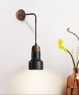 Elara Veil Travertine Wall Light, detail view 9
