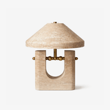 Elian Glow Travertine Table Lamp by Maison Velume