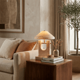 Elian Glow Travertine Table Lamp, detail view 2
