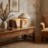 Elian Glow Travertine Table Lamp, detail view 4